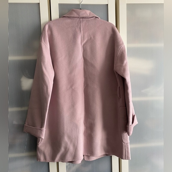 New Nuage Wool Blend Lapel Collar Duster Coat Size L|G - Picture 9 of 16